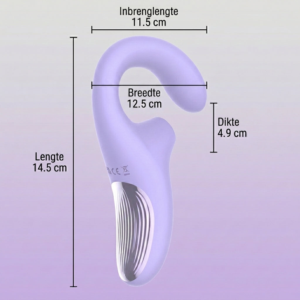 3-in-1 Vibrator met Zuigen, G-Spot & Vibratie